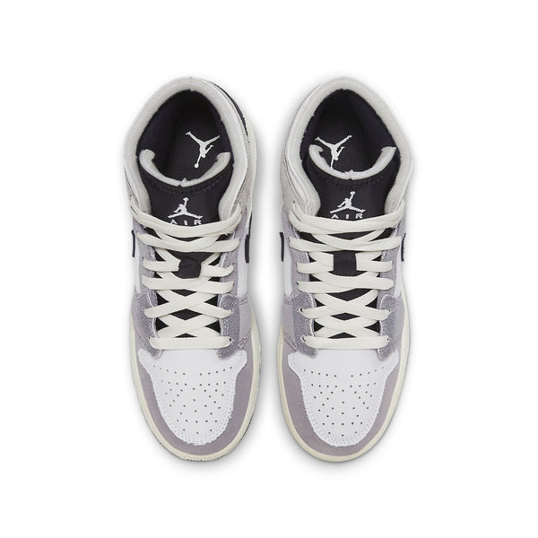 Кроссовки 1 mid se craft 'inside out - cement grey' Air Jordan, серый — фото 3