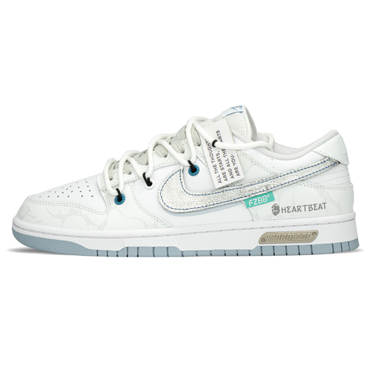 

Кроссовки Nike Dunk Skateboarding Shoes Men Low-top Gray/Blue, серый/синий