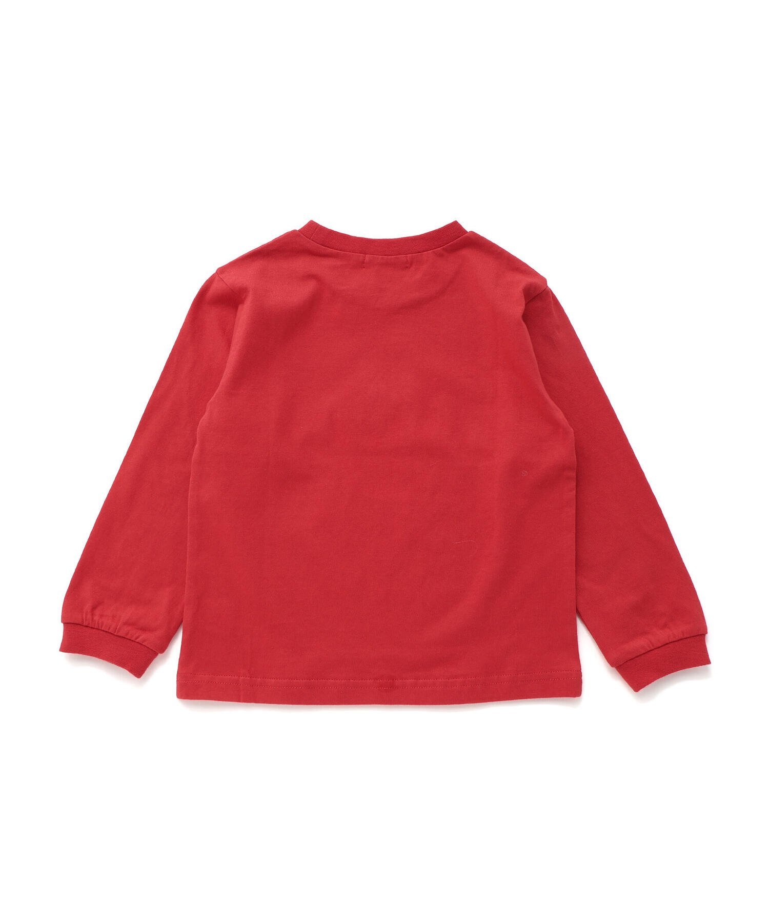 Футболка с длинным рукавом и принтом "Дорожная карта" (80~130 см) SLAP SLIP, Red — фото 4