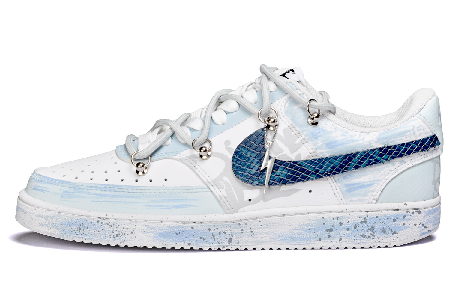 

Кроссовки Nike Court Vision 1 Skateboarding Shoes Men Low-top Blue, синий