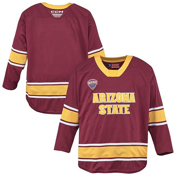 

Мужская бордовая хоккейная реплика Arizona State Sun Devils Ccm