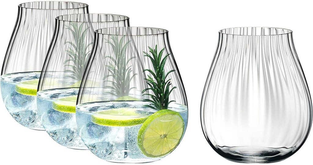 

Riedel O 5515/67 Набор оптических очков для джин-тоника из 4 штук + бесплатный набор из 4 трубочек EKM Living из нержавеющей стали, изогнутая медь Skeppshult