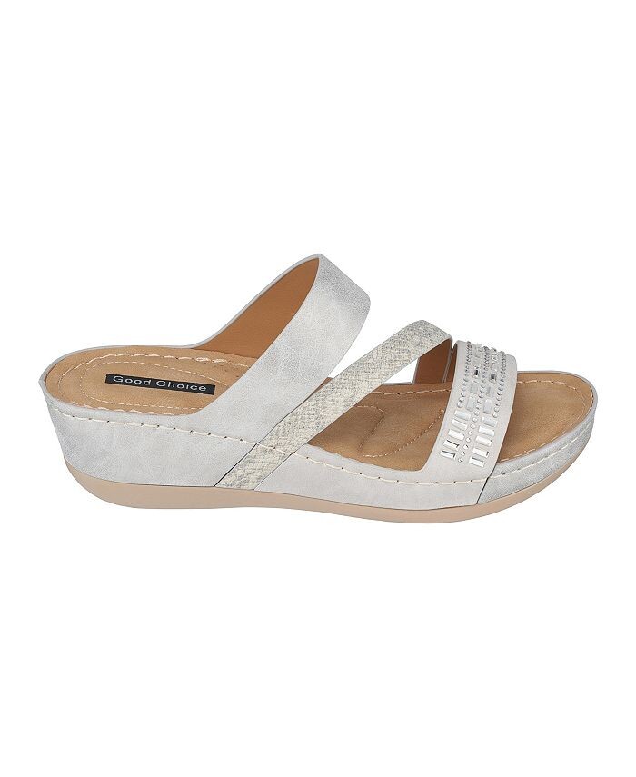 Женские босоножки Tera на танкетке GC Shoes, серый — фото 2
