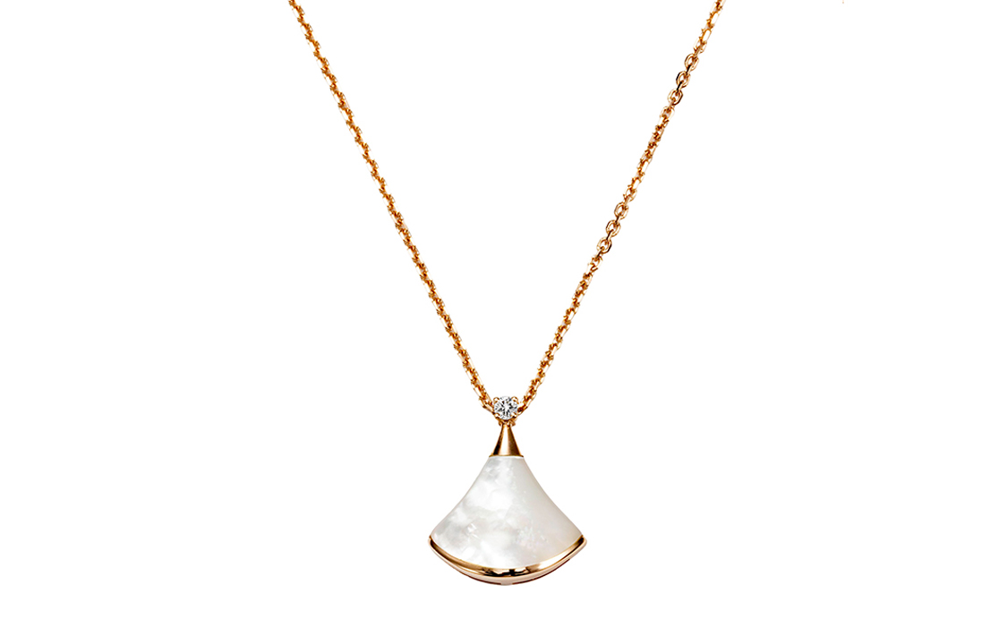 Divas' Dream серия 18K Rose Gold колье Unisex White BVLGARI, розовое золото — фото 3