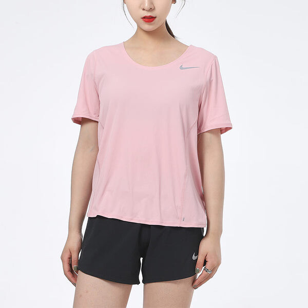 Футболка dri fit training sports quick dry short sleeve pink t shirt Nike, розовый — фото 3