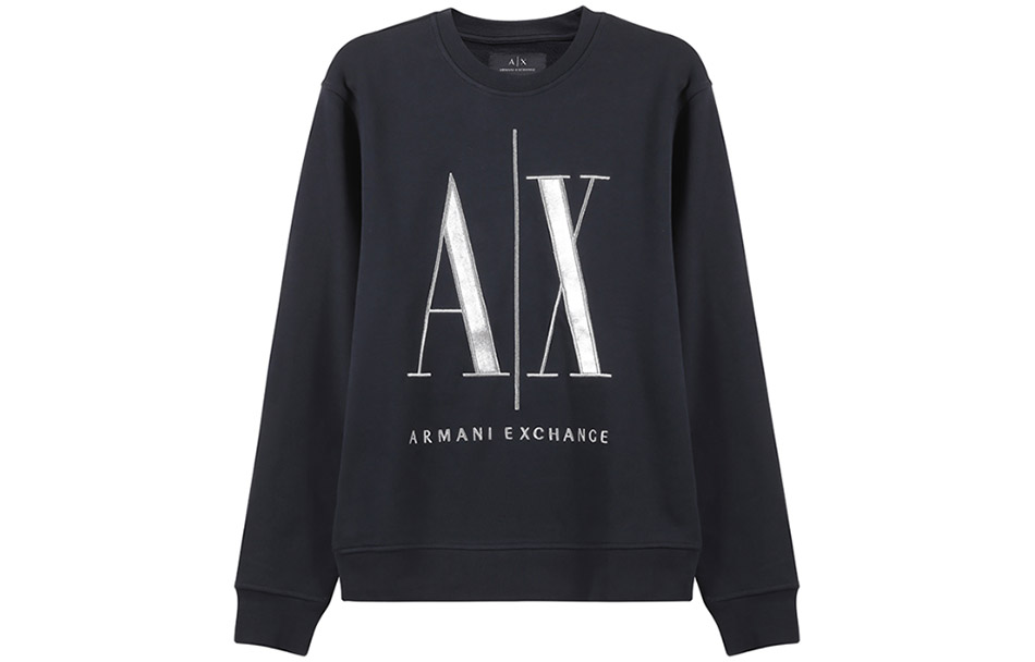 

Мужская толстовка AE, цвет морской волны ARMANI EXCHANGE, Marine Blue