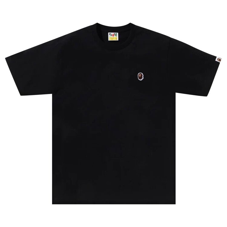 

Футболка BAPE Ape Head One Point 'Black', черный