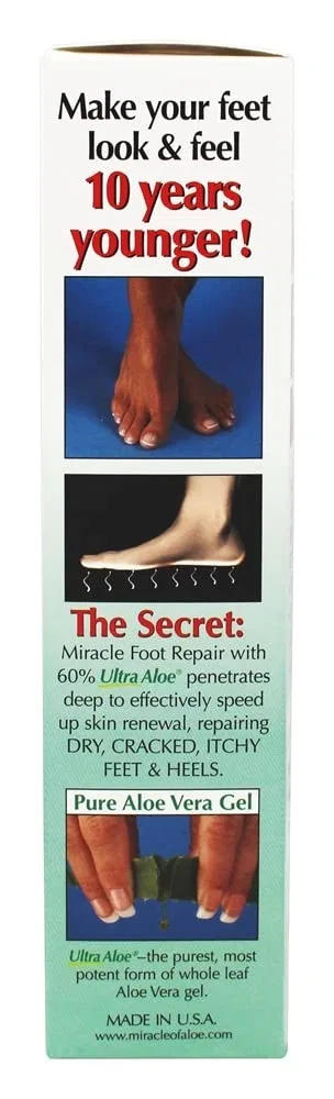 Крем для ног Miracle of Aloe Miracle Foot Repair с 60% Ultra Aloe, 224 г Ontel — фото 4