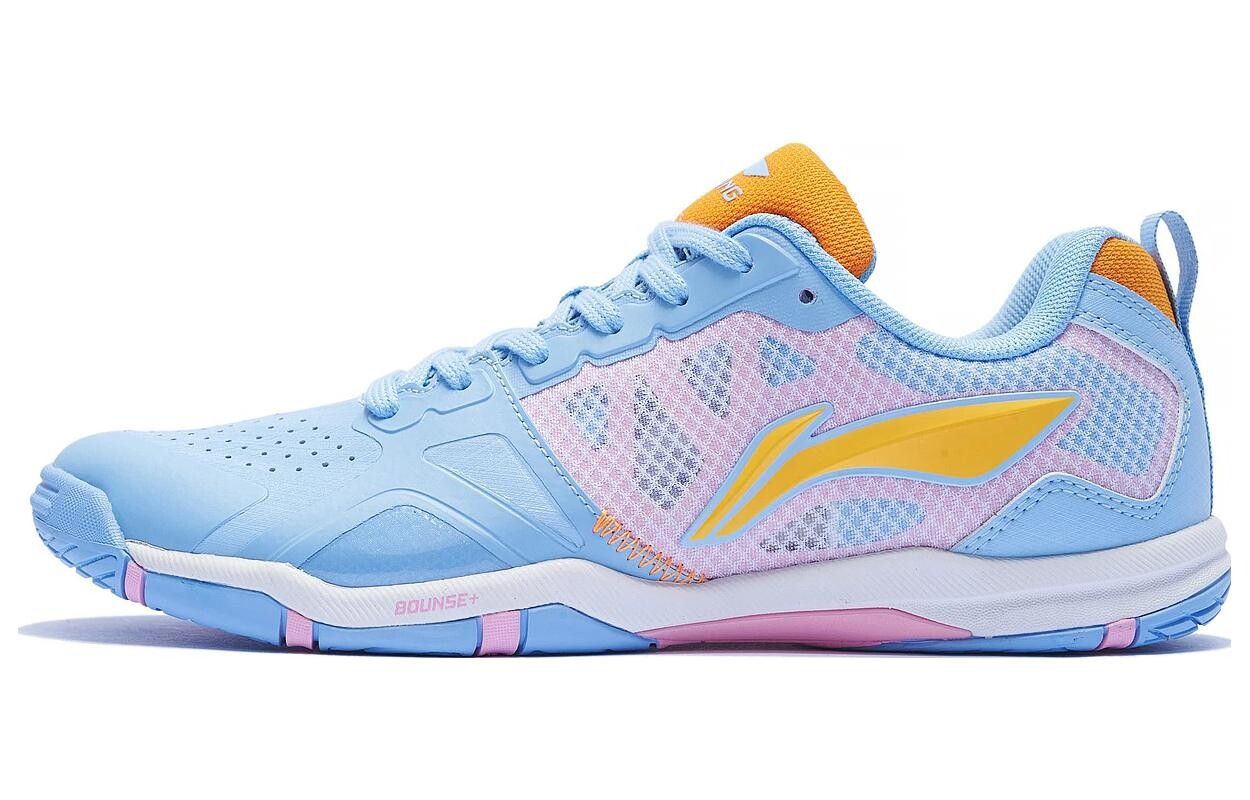 

Кроссовки для настольного тенниса серии Unisex Low-top Blue/pink/orange Lining