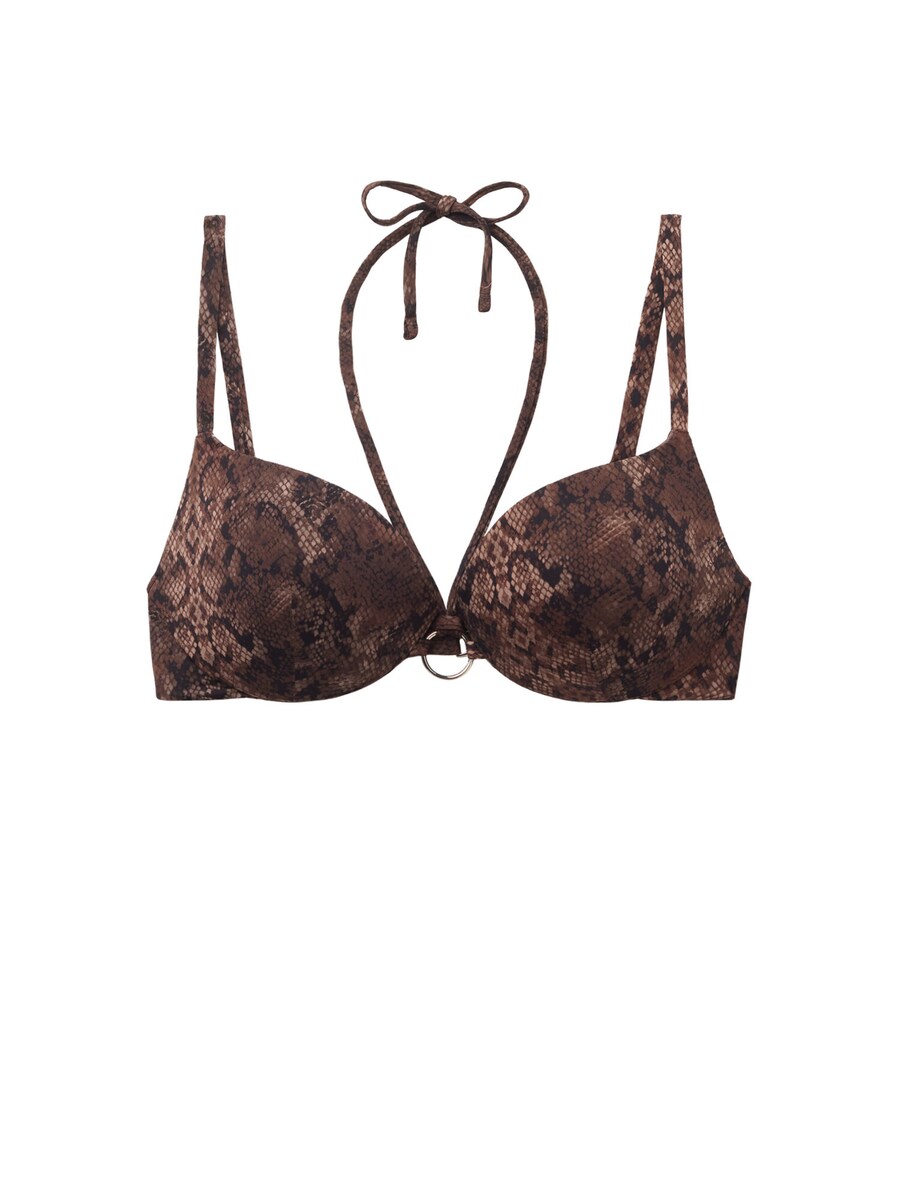 

Верх бикини на косточках CALZEDONIA T-shirt Bikini Top, коричневый
