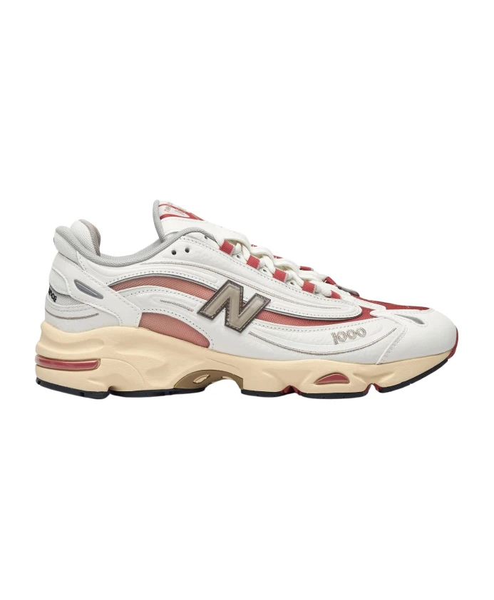 

Кроссовки со вставками и вышивкой логотипа New Balance, белый