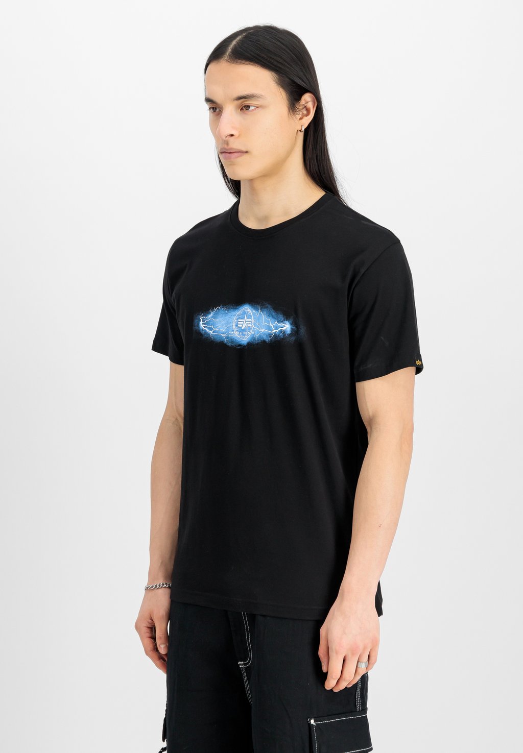 

Футболка с принтом LIGHTNING Alpha Industries, черный