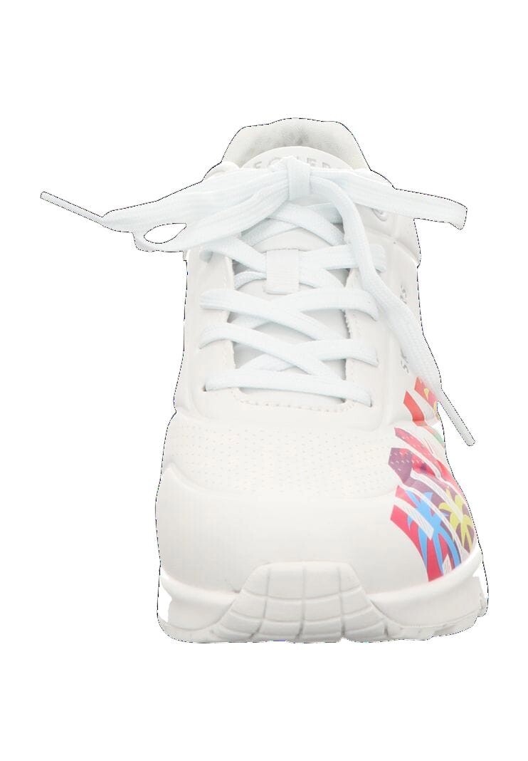 Кроссовки Uno One for stars!, с надписью, женские SKECHERS, белый — фото 4