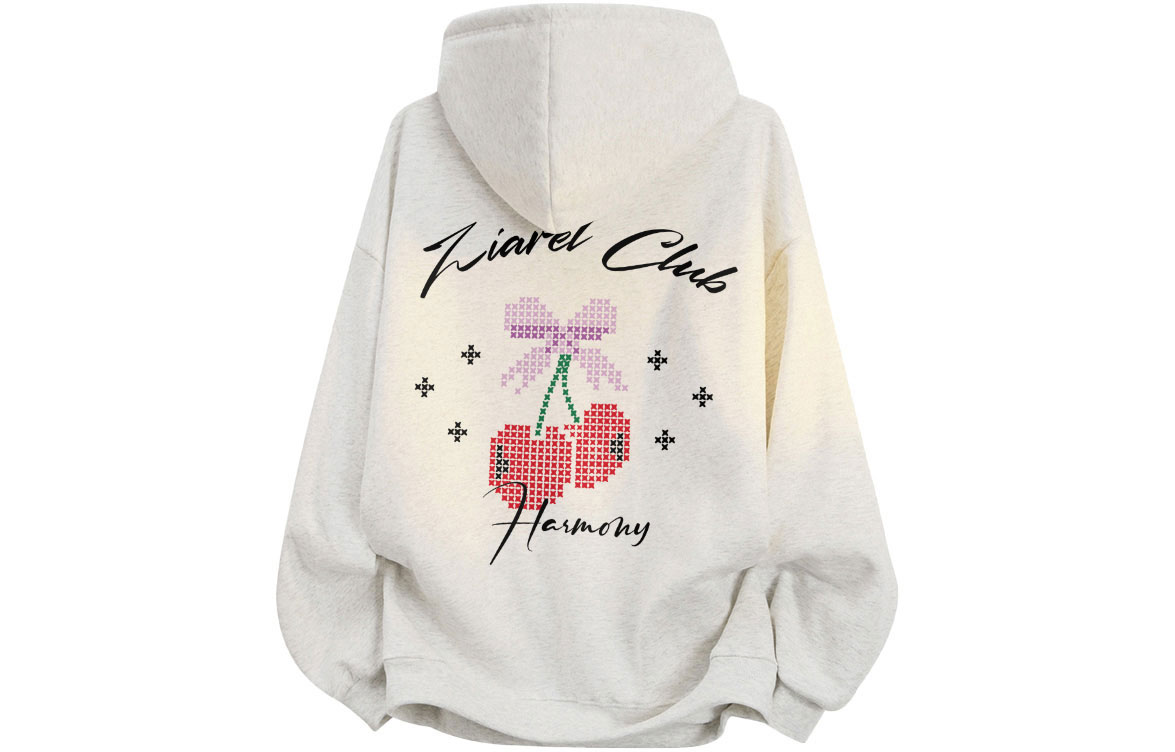 

Толстовка Unisex Hooded Moderate Heavyweight ZIAREL, белый heather серый