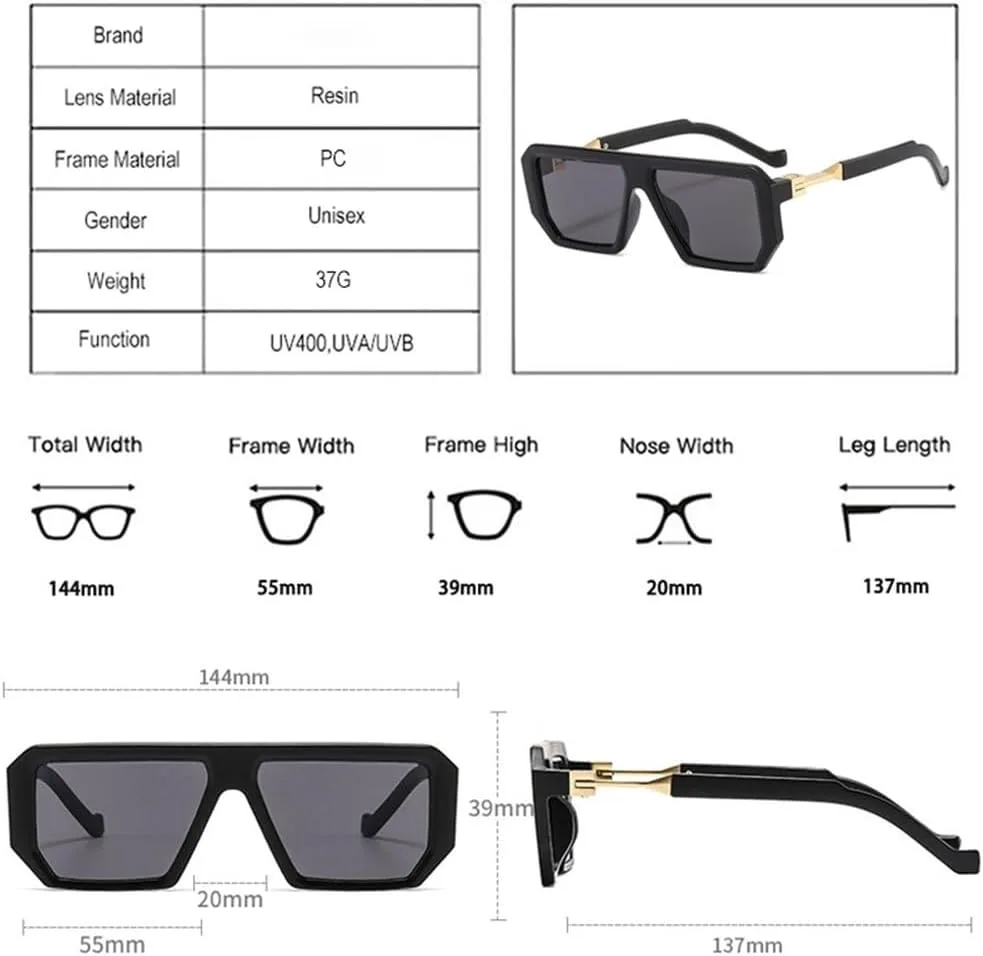 

Ретро-солнцезащитные очки в форме многоугольника и квадрата для женщин, модные очки-гелевые очки, солнцезащитные очки UV400 для мужчин SKFGNX, Transparent Clear