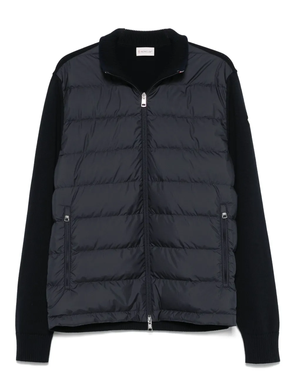 

Пуховик на молнии MONCLER, синий
