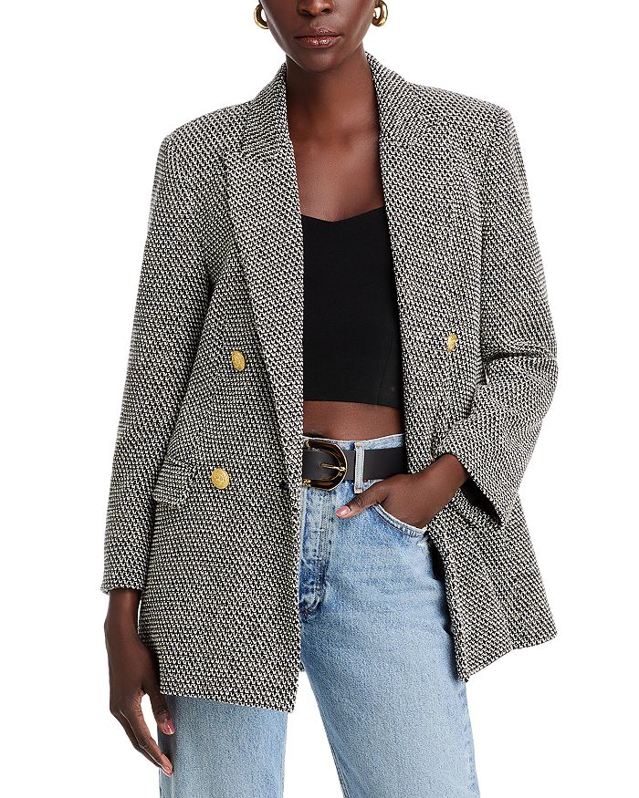 

Двубортный пиджак Riva Knit L'AGENCE, мультиколор