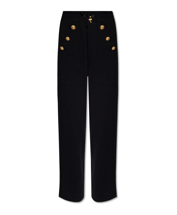 

Спортивные брюки с высокой талией Balmain, черный