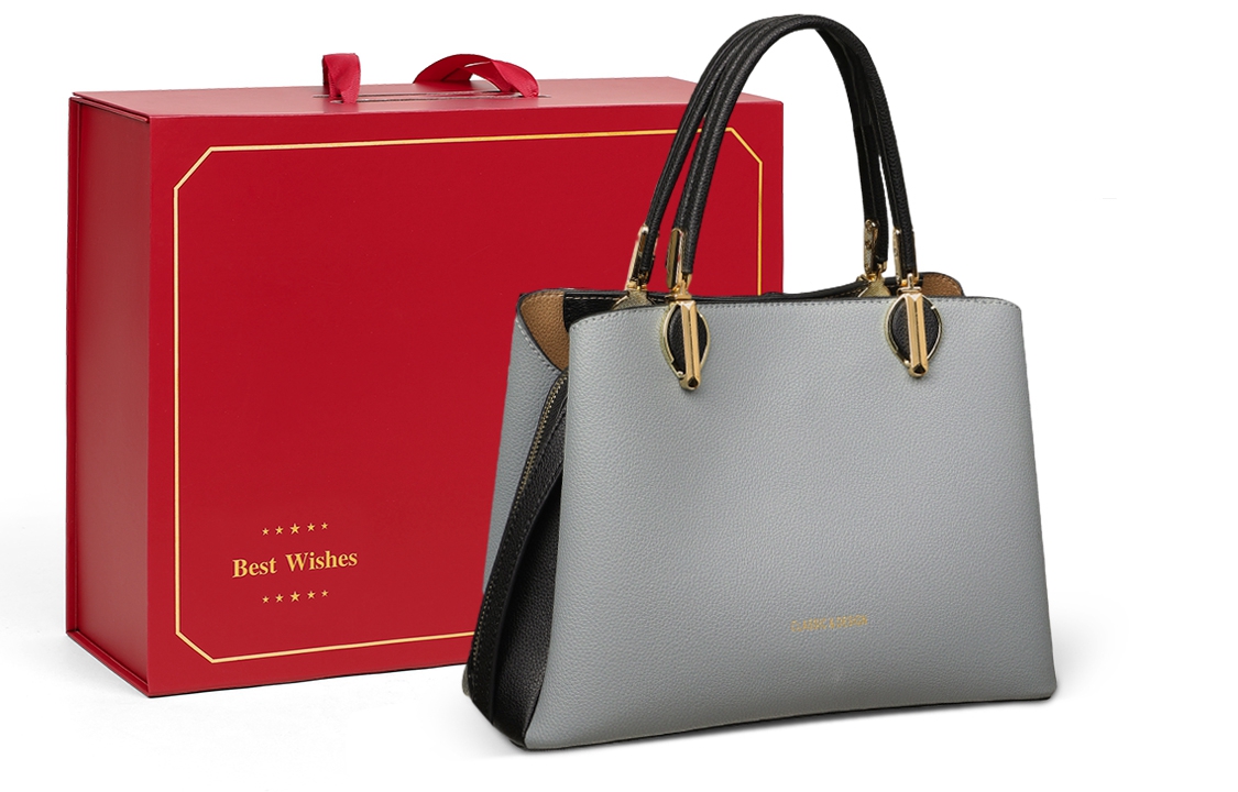 

COMELY Кожаная с искусственной кожей мамина сумка, Light Blue Colliding Black (Foldable Box)