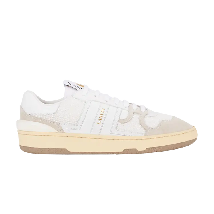 

Кроссовки Lanvin Leather Clay Low 'White', белый