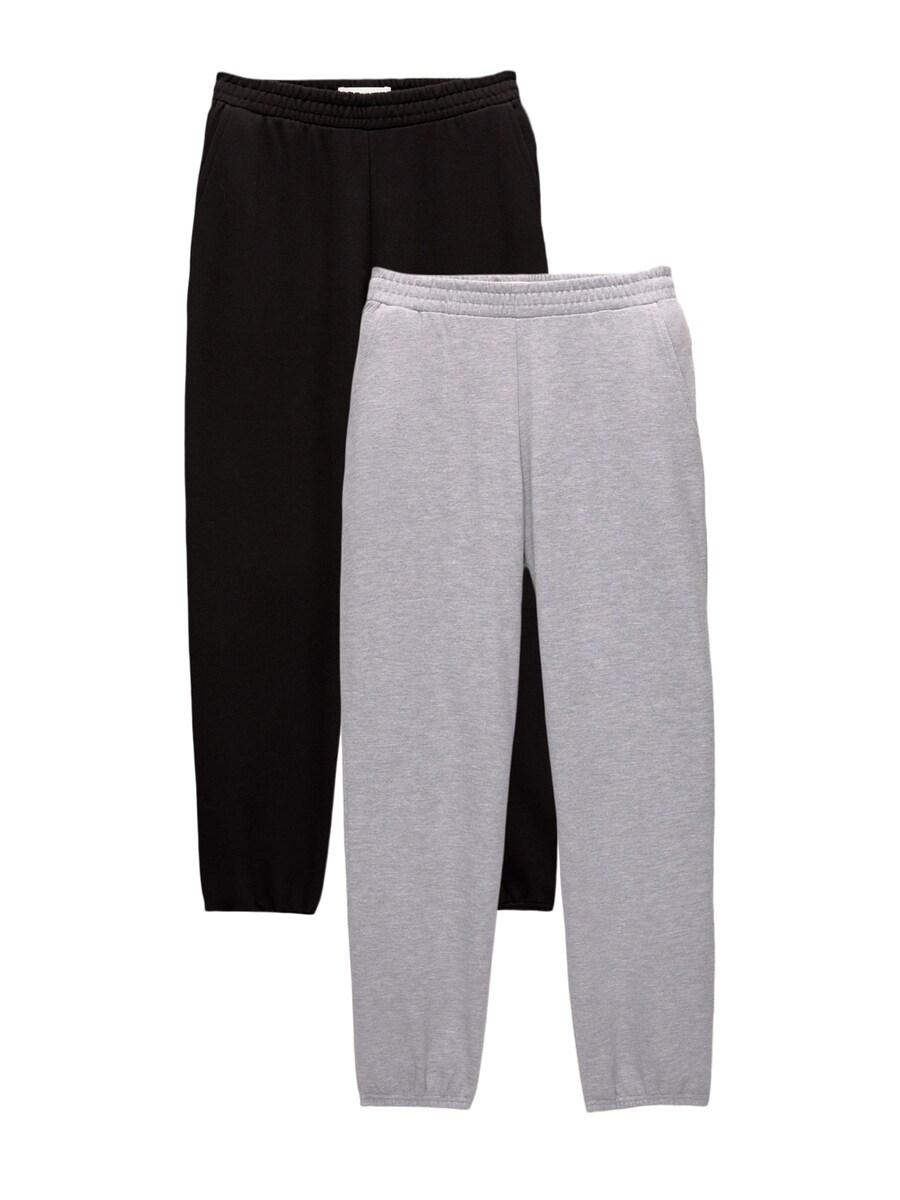 

Спортивные штаны Pull&Bear Tapered Pants, цвет mottled grey/black