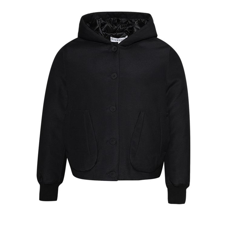 

Куртка JW Anderson Hooded Blouson Jacket 'Black', черный