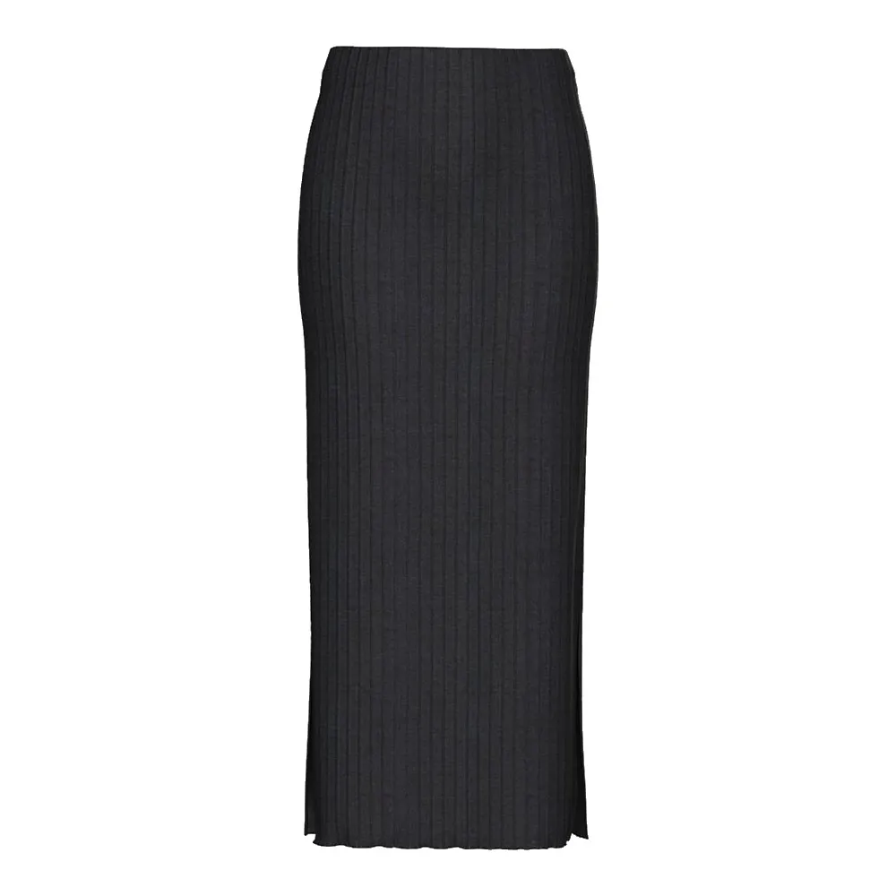 

Юбка Pieces Iris long skirt, черный