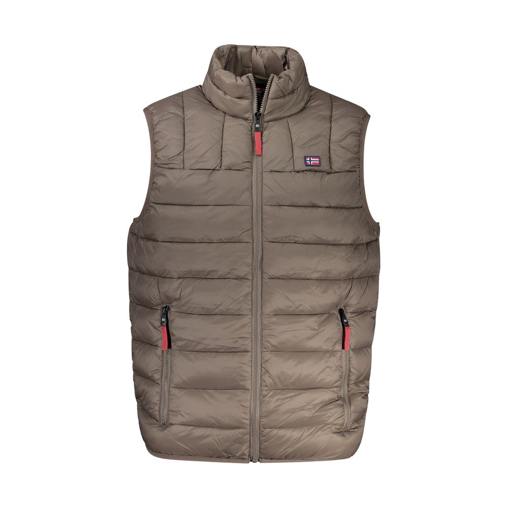 

Коричневая куртка из полиамида Geographical Norway