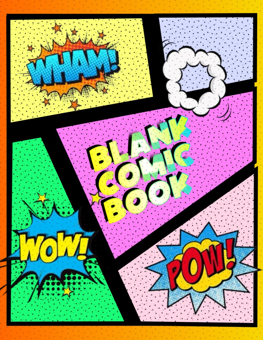 

Blank Comic Book: Create Your Own Comics With This Comic Book Journal Notebook: Over 100 Pages Large Big 8.5" x 11" Cartoon (Independently published)