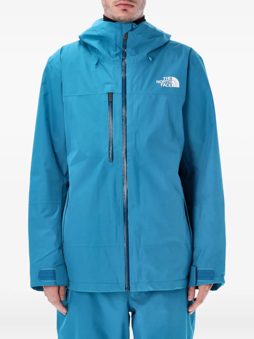 

Лыжная куртка с капюшоном на молнии The North Face, синий