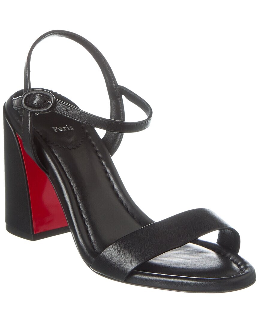 

Christian Louboutin Miss Jane 85 Кожаные сандалии, черный