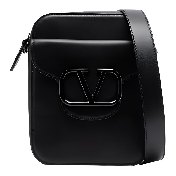 

Valentino Кожаная портативная сумка через плечо мужская черная