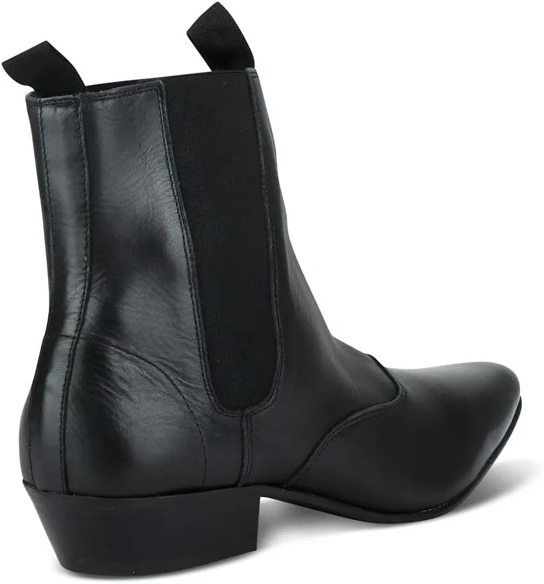 Мужские ботинки Undercover George Double Gusset в стиле 60-х годов, модные, в стиле "Битл", Black — фото 4
