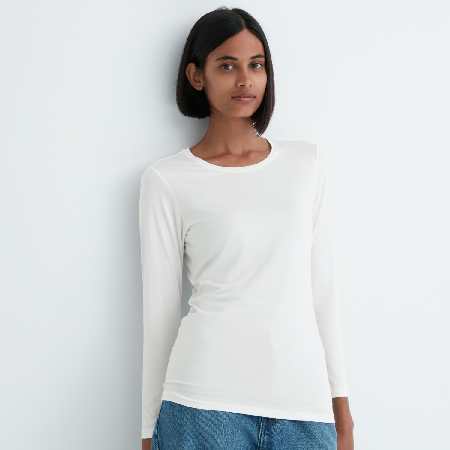 

Футболка Uniqlo Heattech с длинным рукавом, белый