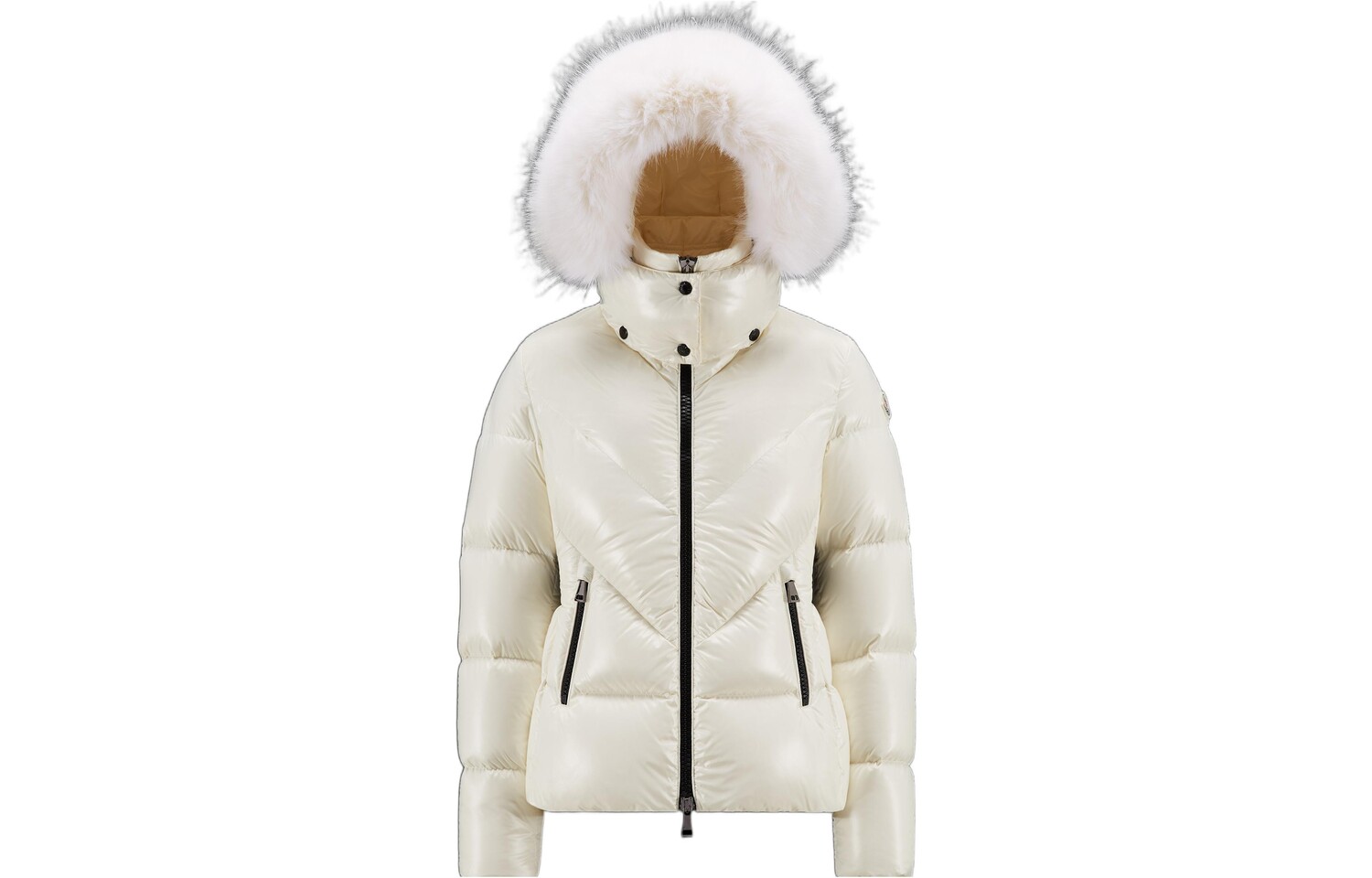 

Пуховик женский белый Moncler