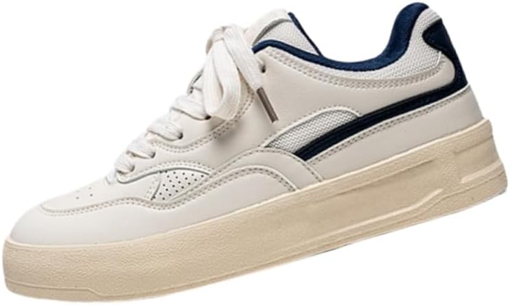 

Мужские стильные низкие кеды для скейтбординга - удобная спортивная обувь на шнуровке Fusecottc, синий