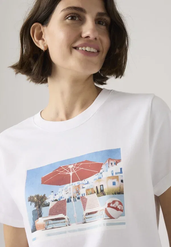 Футболка Levi'S Favorite tee print, ярко-белый — фото 4