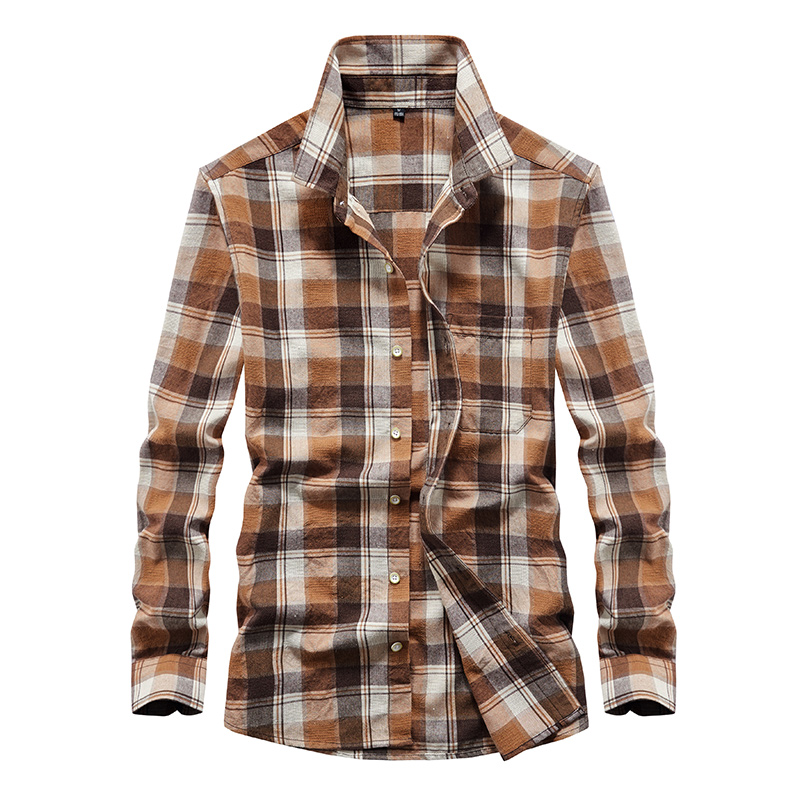 

Рубашка унисекс JEEP SPIRIT, Light Coffee Plaid