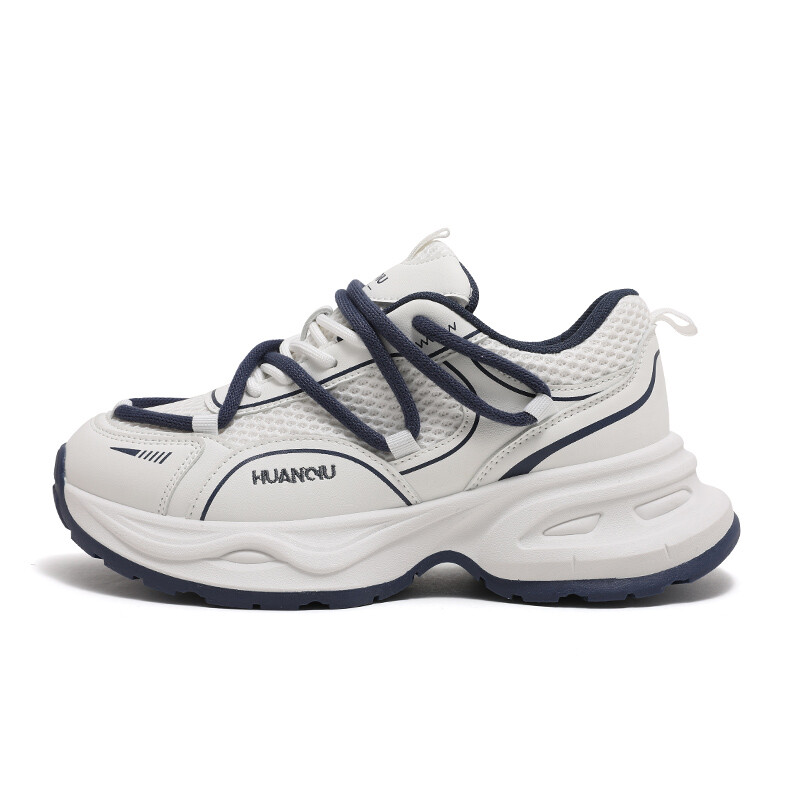 

Кроссовки HUANQIU Chunky Sneakers Women's Low-top Blue, белый/синий
