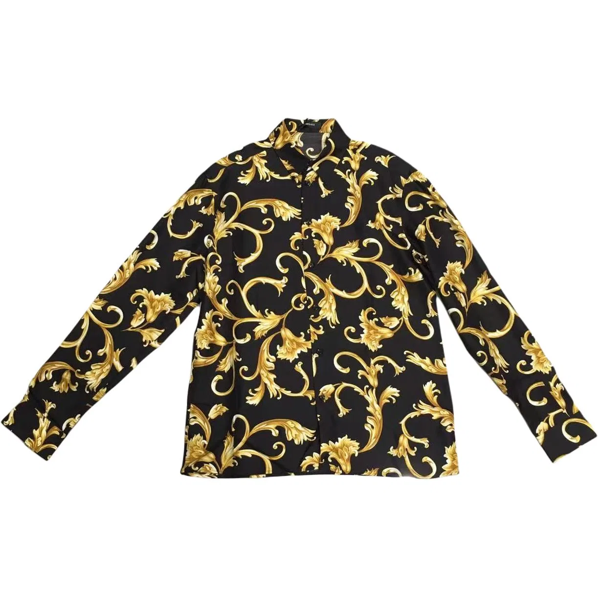 Рубашка мужская Black Lapel Moderate Other VERSACE