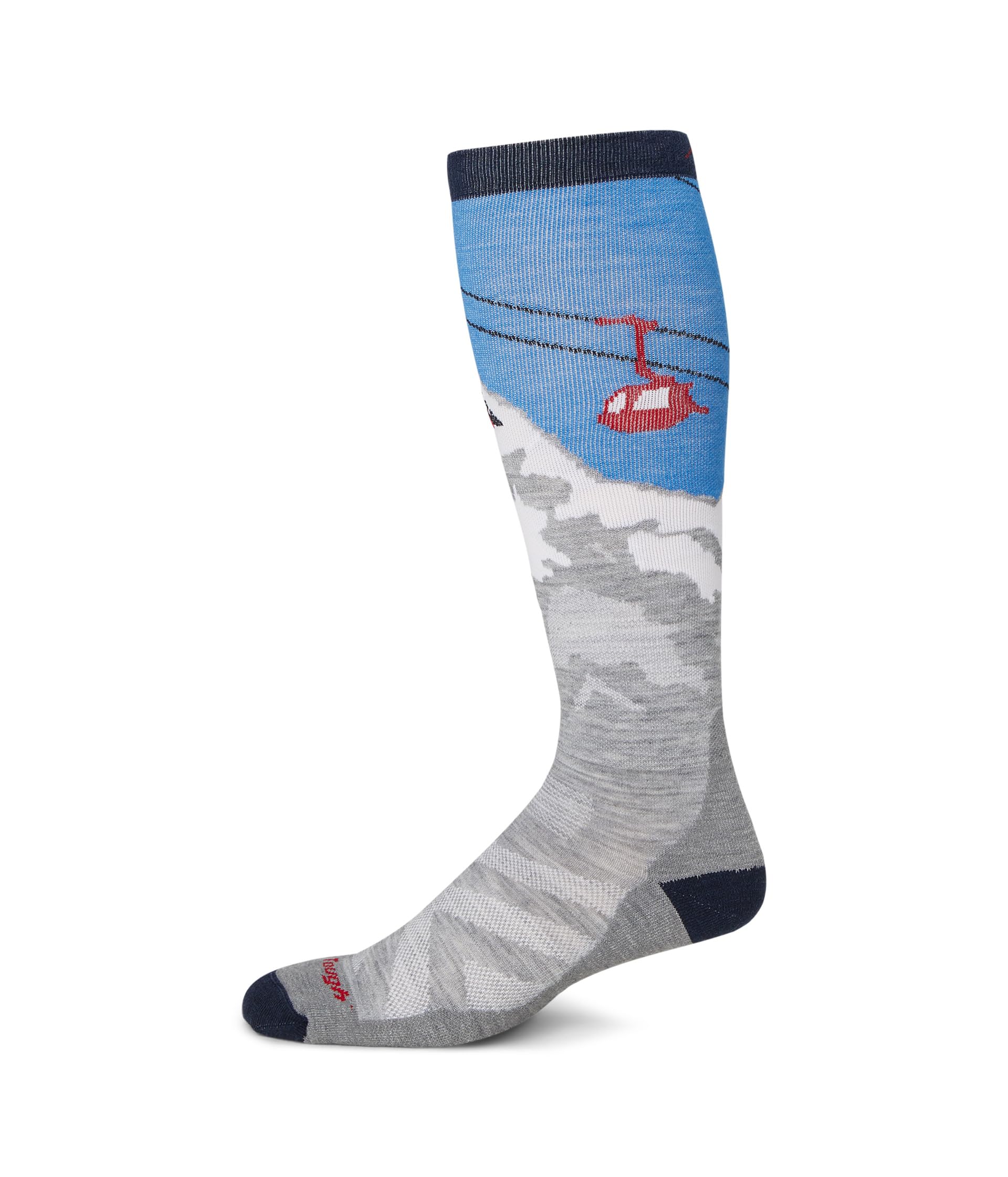 

Носки Darn Tough Vermont Heady Yeti OTC Midweight with Cushion, цвет Gray