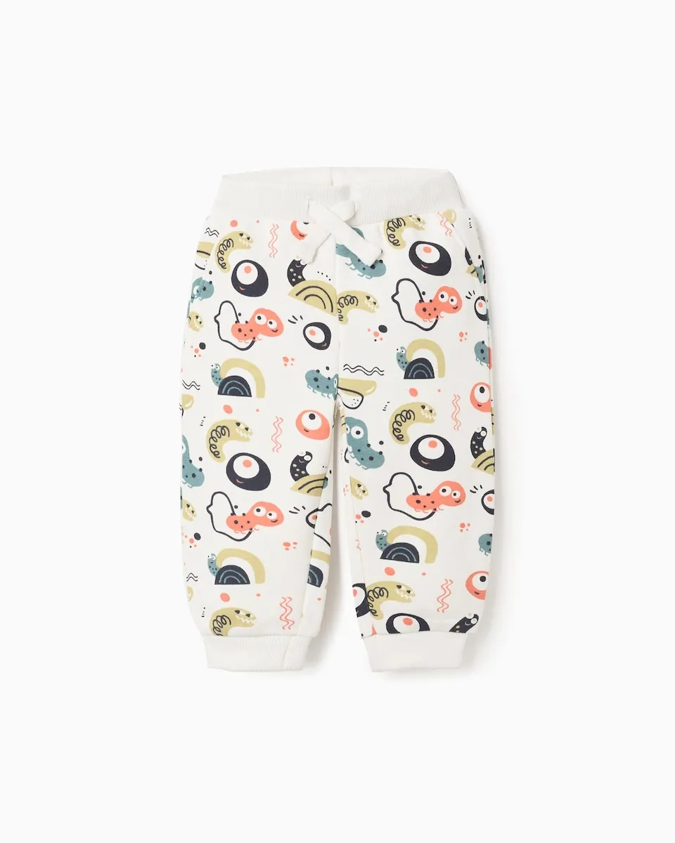 

Детские штаны на вешалке с узором Zippy, белый