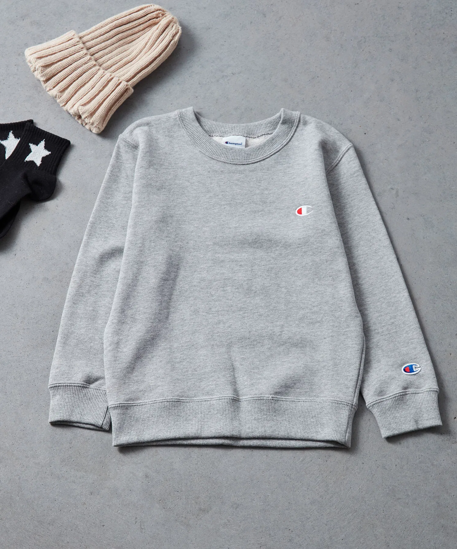 【Champion】CK-Y001 Толстовка с круглым вырезом / Хлопковая толстовка с круглым вырезом производства США для детей