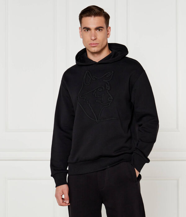 

Толстовка мужская Armani Exchange хлопковая с капюшоном, черный