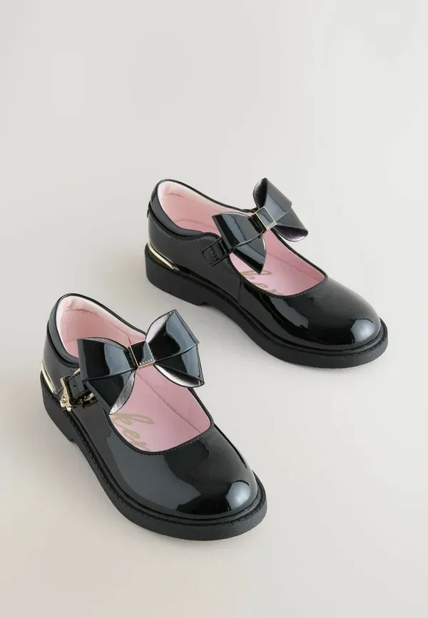 Туфли Regular fit Baker By Ted Baker, модель back to school chunky mary jane shoes with bow, baby shoes, черный — фото 2