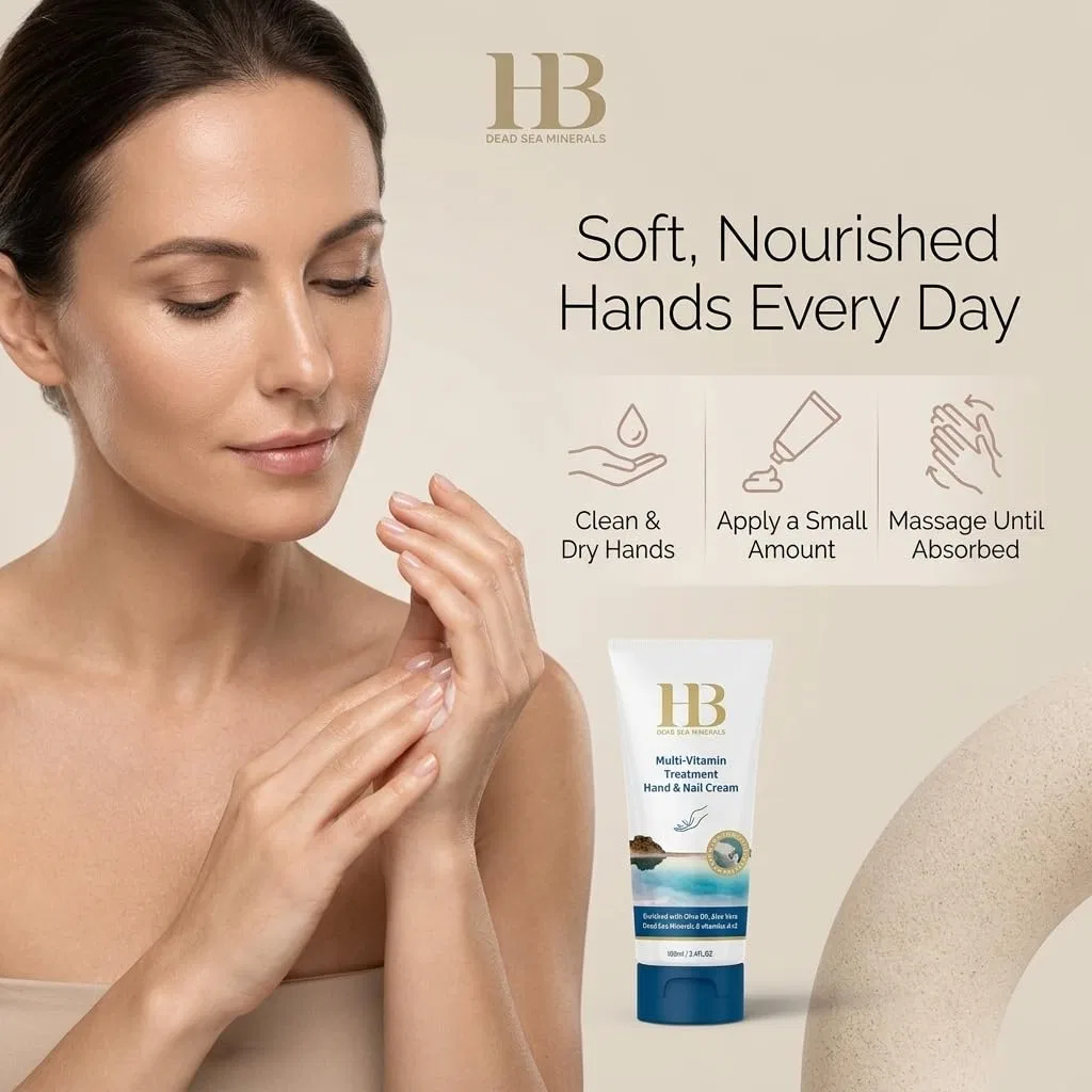 Крем для рук и ногтей Health & Beauty Dead Sea Minerals 100 мл H & B Health & Beauty Dead Sea Minerals — фото 2