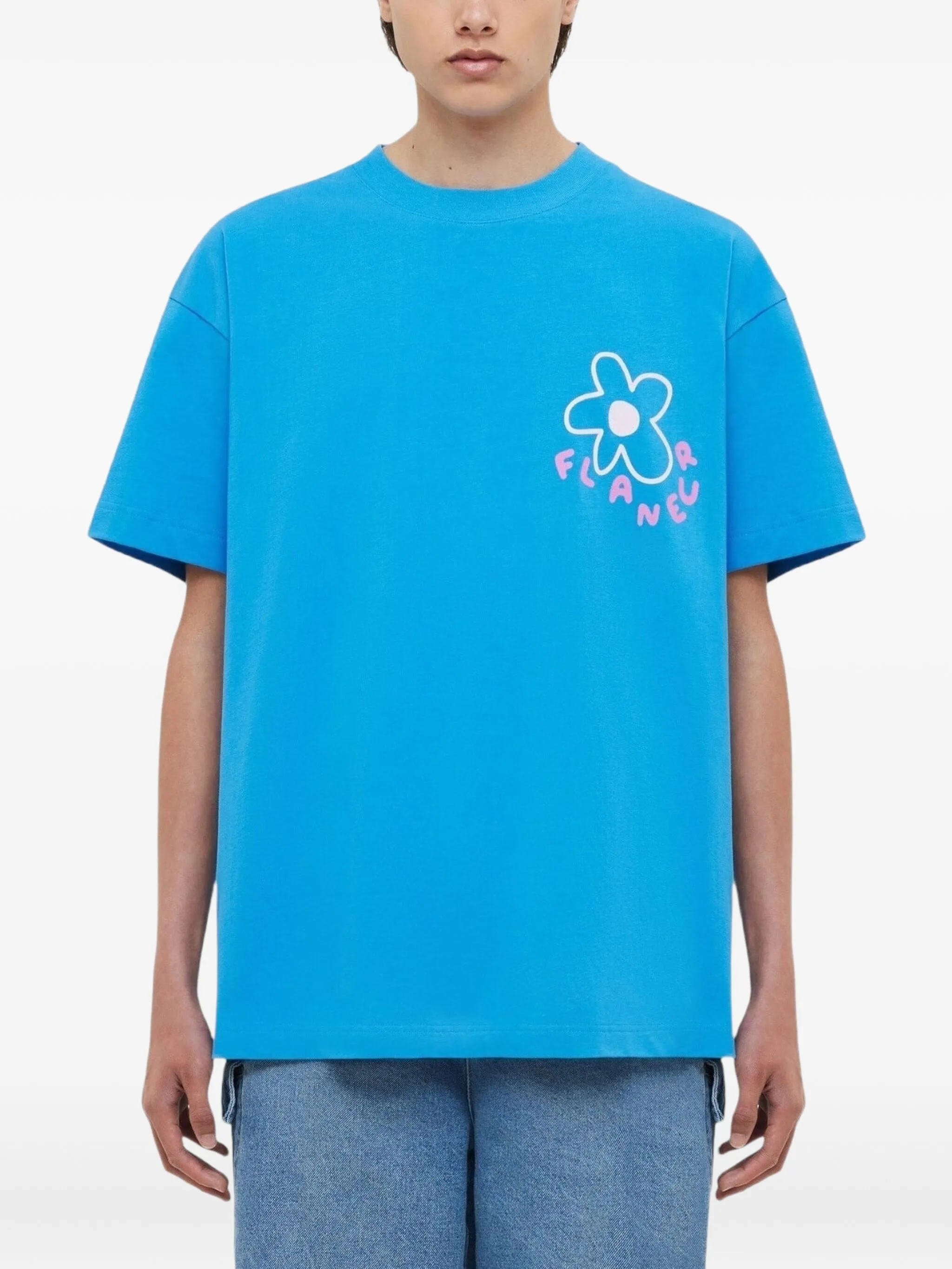 

Футболка с принтом Blossom Flâneur, синий