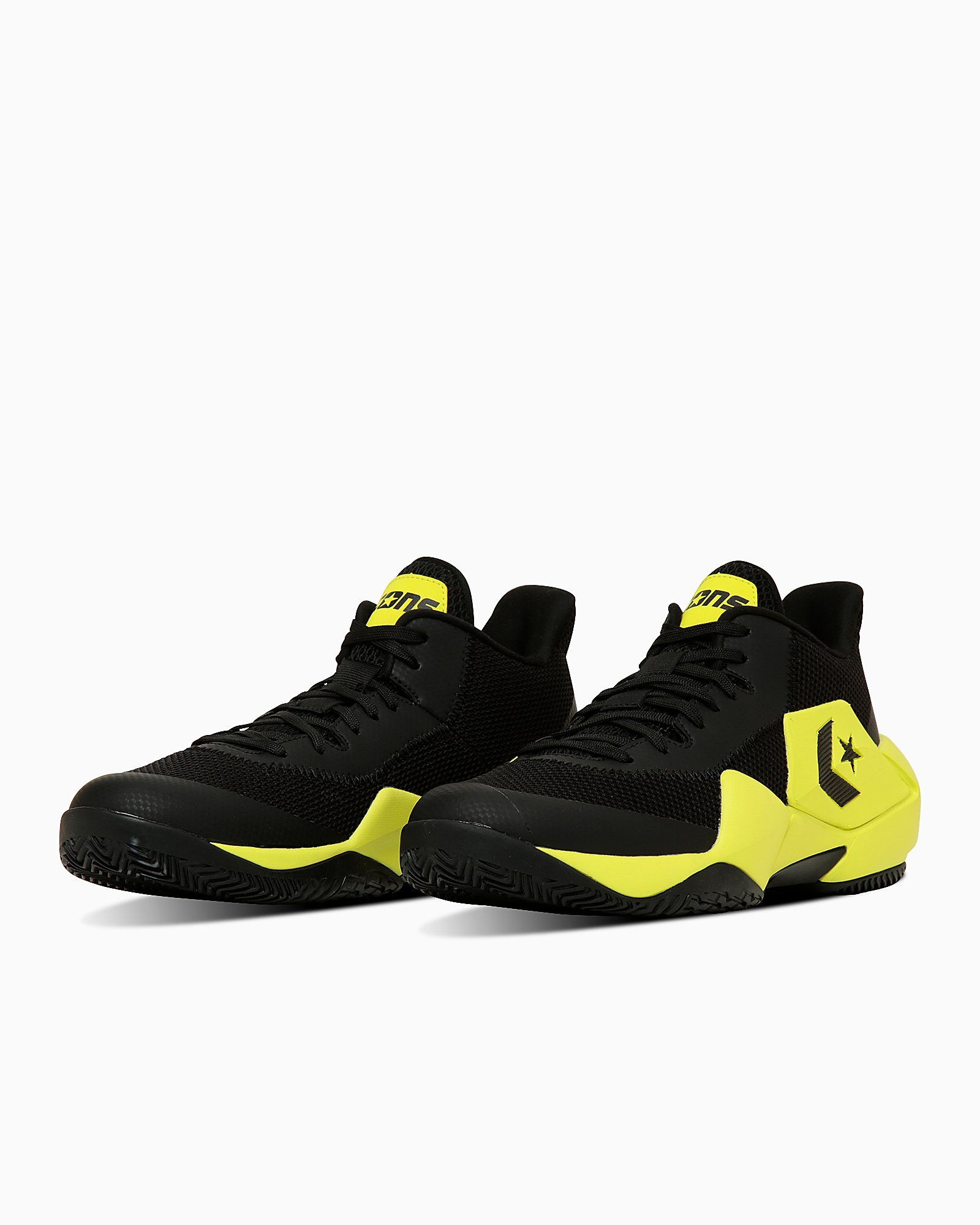 Кроссовки Con's VicBound NC Converse, Black/Neon Yellow — фото 2