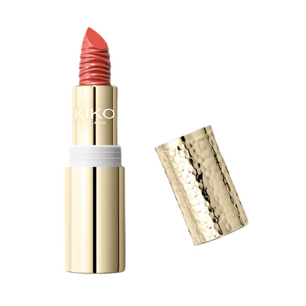 Кремовая питательная помада с spf30 06 экзотический арбуз, 3,5 г Kiko Milano Gold reflections, цвет 06 exotic watermelon — фото 2