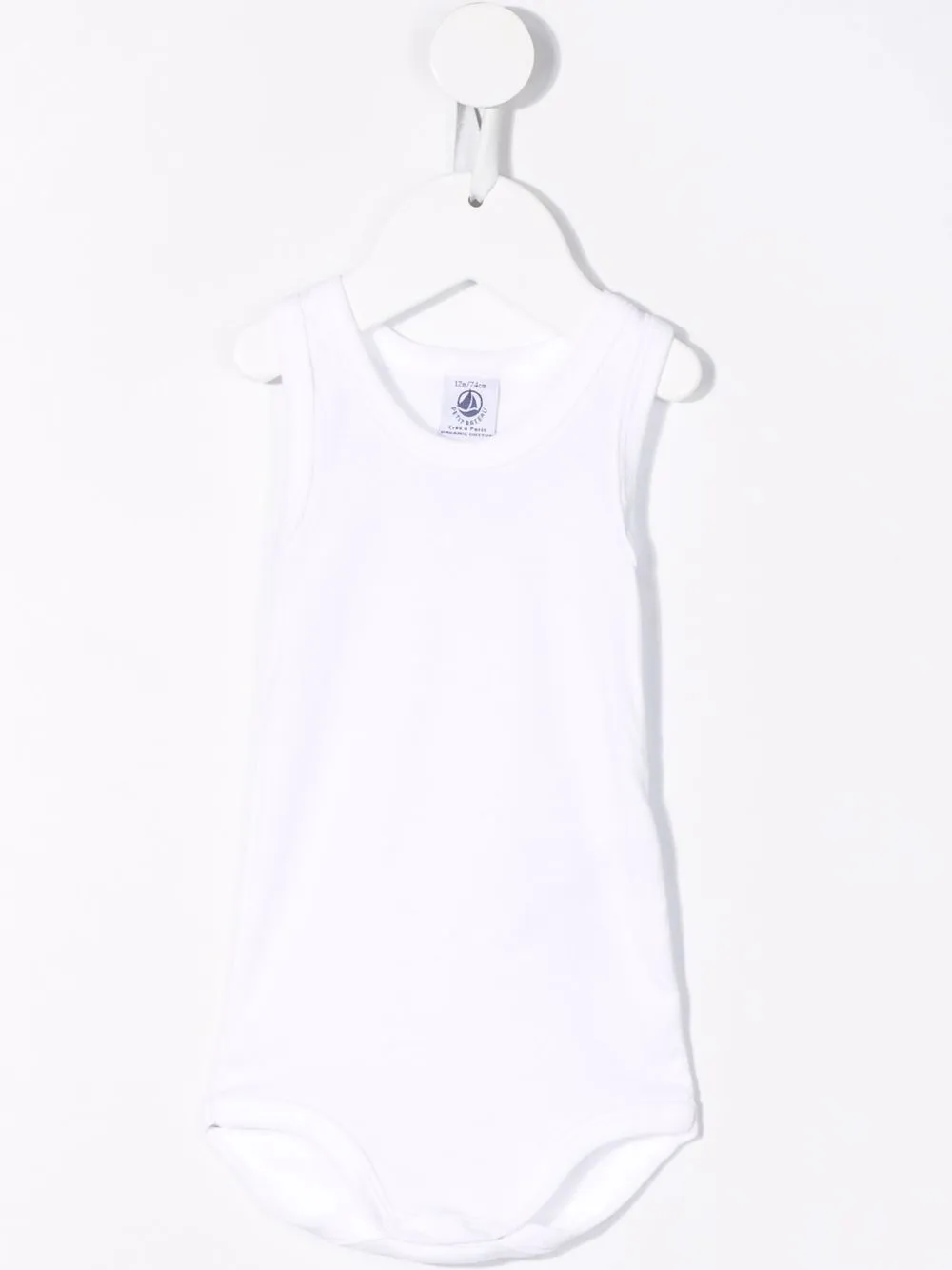 Комплект из двух топов без рукавов Petit Bateau, белый — фото 2